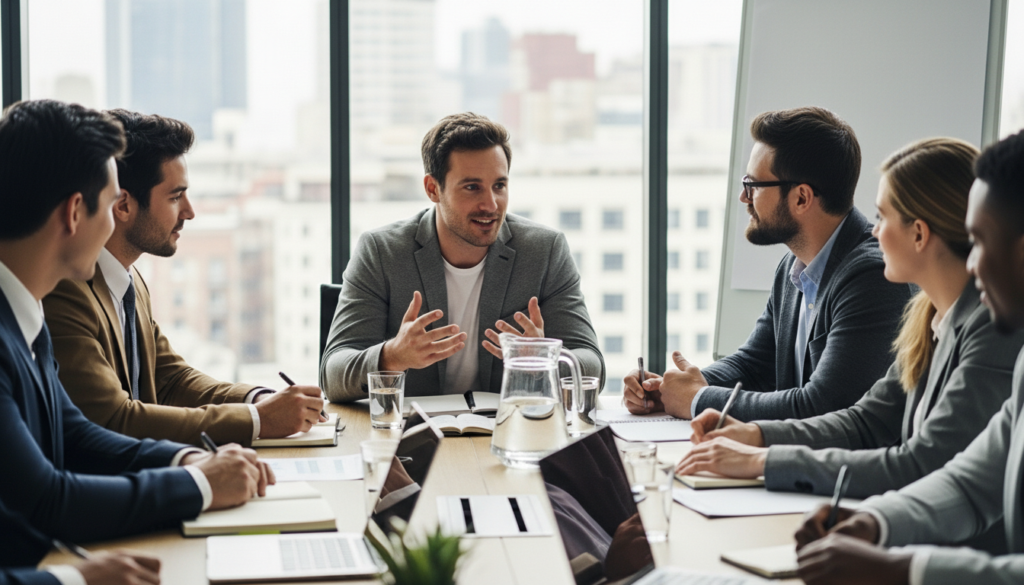 Montagem fotográfica dividida verticalmente. O lado esquerdo, em tom sépia, mostra um homem de terno em um escritório antigo, cercado por arquivos de aço e papéis, operando uma calculadora mecânica. O lado direito, em cores frias e modernas, mostra um jovem profissional operando um tablet à frente de múltiplos monitores que exibem dashboards complexos de Business Intelligence (BI). A imagem representa o salto da contabilidade manual para a era do Big Data.